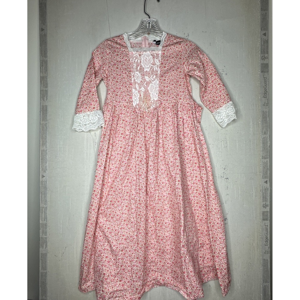 Scarlett Darkness Victorian Renaissance Fair Red Floral Print Dress | Sz: 7-8